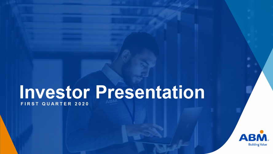 ABM Industries Q1 FY 2020 Conference Call Presentation cover image