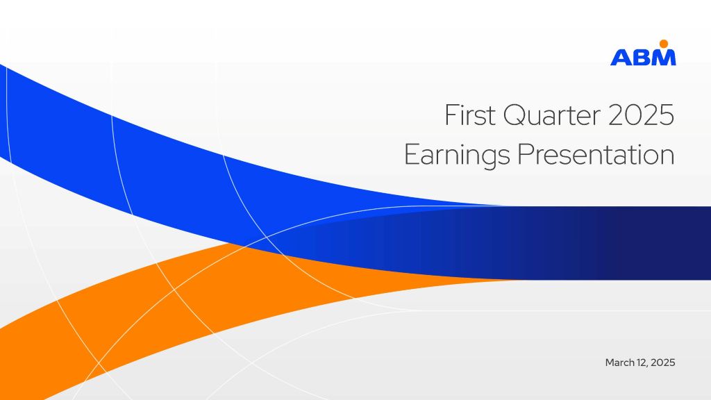 ABM Industries Q1 FY 2025 Conference Call Presentation thumbnail